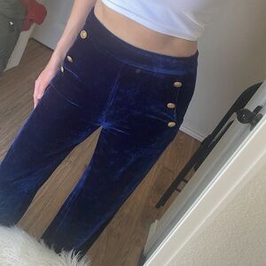 Vintage/thrifted Velvet navy blue pant